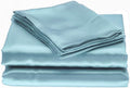 100% Mulberry Silk Sheet Set - 22 Momme Grade 6A, 16-18 Inch Deep Pocket, Luxurious Bed Sheets for Ultimate Comfort,Full/Full XL-Light Blue