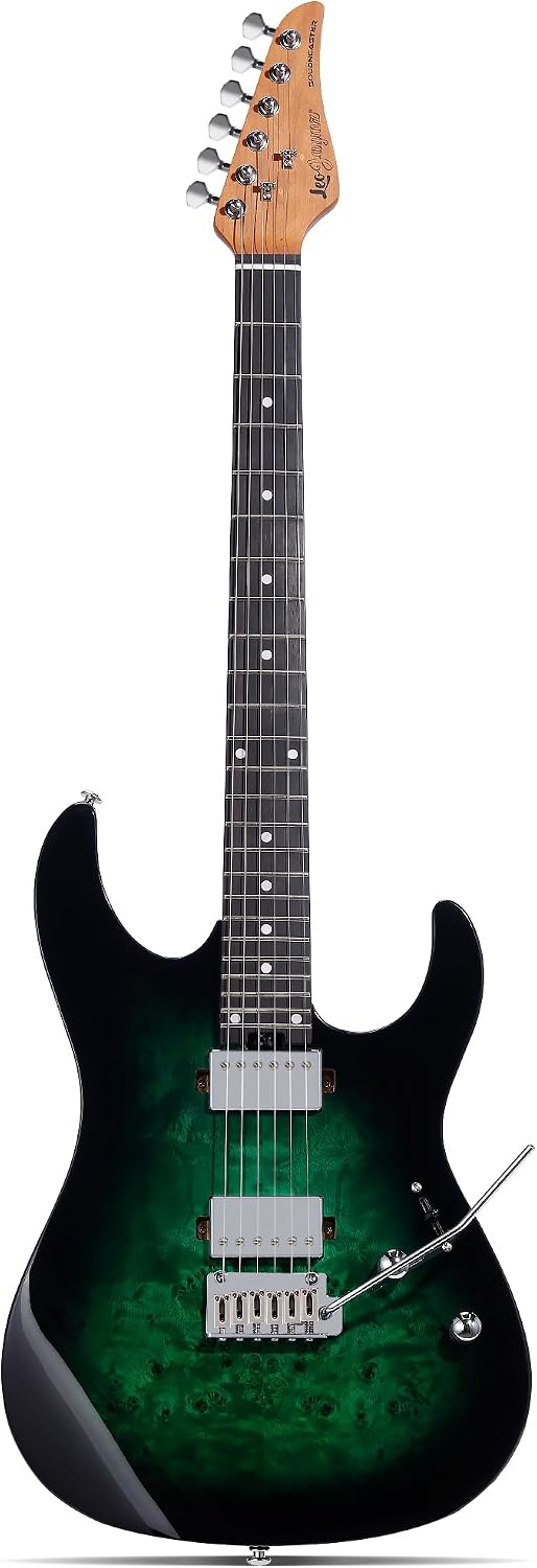Leo Jaymz ST Pro Electric Guitar with Coil-Split, Roasted Maple Neck, Rosewood Fingerboard, Mahogany Body, Alnico 5 Pickups
