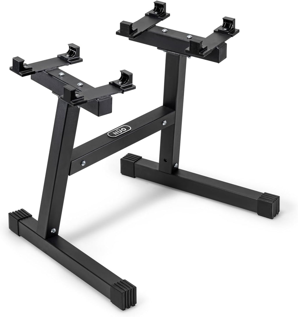 SMRTFT NUOBELL Adjustable Dumbbells 5–100 lb Set | Original NUOBELL | 26 Weights in 1 for Home Gym Strength Training | Steel-Knurled Handle | Space-Saving Dumbbell Set of 2 | 2-Year Warranty