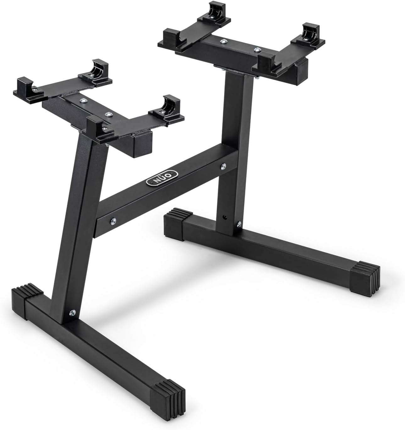 SMRTFT NUOBELL Adjustable Dumbbells 5–100 lb Set | Original NUOBELL | 26 Weights in 1 for Home Gym Strength Training | Steel-Knurled Handle | Space-Saving Dumbbell Set of 2 | 2-Year Warranty