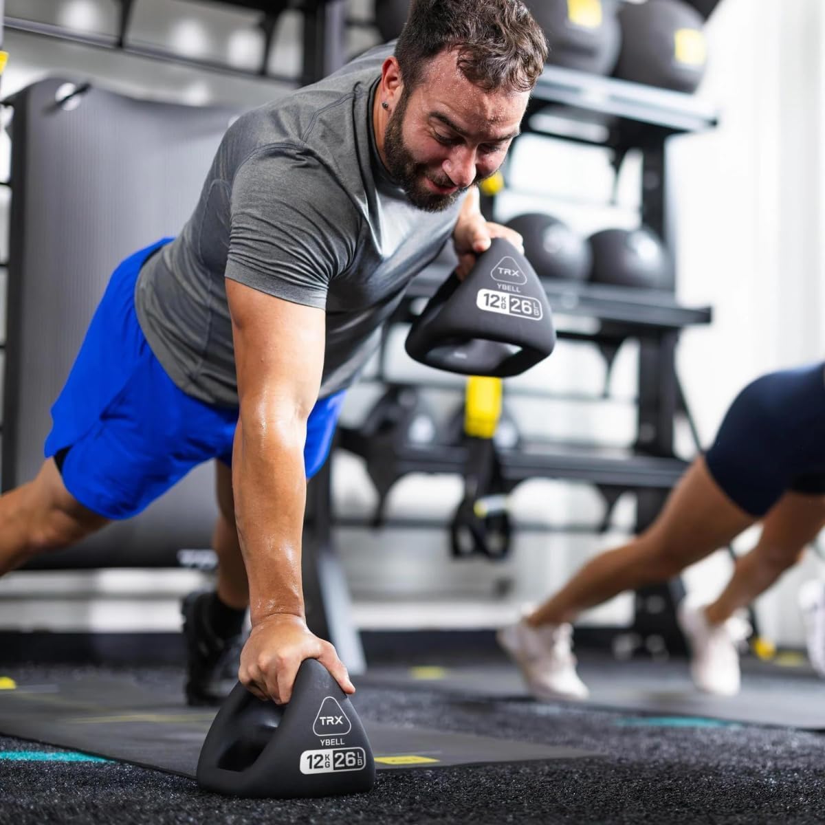 TRX YBell Neo Series 3-in-1 Kettlebell, Dumbbell and Push Up Bar Workout Equipment | Commercial Grade Neoprene Coated Surface | Perfect for Strength Training & Conditioning Workouts | Bundle