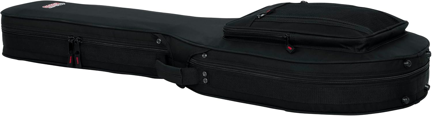 Gator Cases Lightweight Polyfoam Guitar Case For Les Paul Single Cut Away Electric Guitars (GL-LPS)
