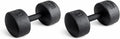 Legacy Solid Round Dumbbell Black – Heavy Duty Cast Iron Hand Weight with Knurled Ergonomic Grip for Strength Training, Muscle Toning, Home Gym Workout – 5 lb to 150 lb In Single & Pair