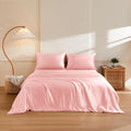 THXSILK 100% Pure Mulberry Silk Duvet Cover Set 3 Piece, 6A+ Grade Luxury Soft Bedding Silk Sheets for Hair and Skin, 1 Pcs Quilt/Comforter Cover with 2 Zippered Pillowcases (Charming Pink, Twin)