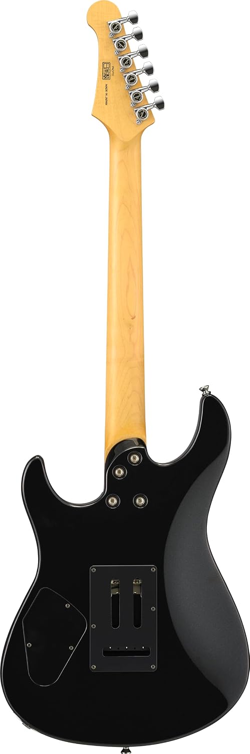 Yamaha Pacifica Professional Electric Guitar Maple Fingerboard With Hardshell Case, Black Metallic