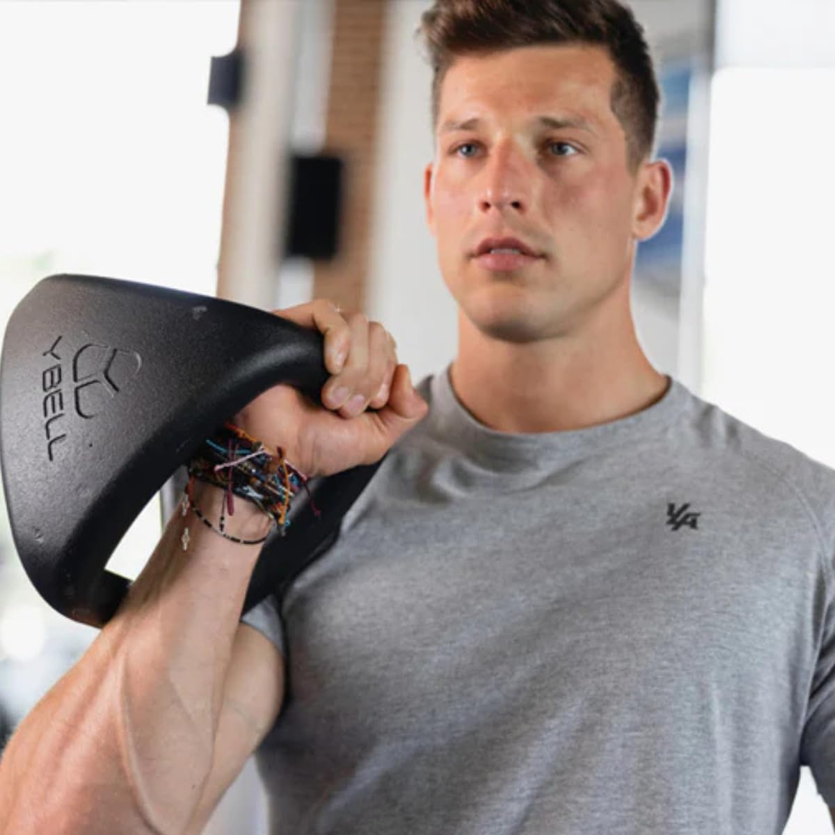 TRX YBell Pro Series 3-in-1 Dumbbell, Kettlebell and Push Up Stand Workout Equipment | Commercial Grade Powder Coated Surface | Perfect for Strength Training & Conditioning Workouts | 2 Pack