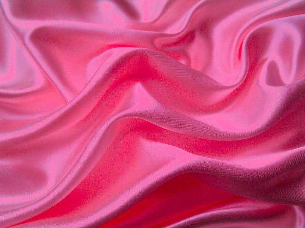 Twin XL Size 4-Piece Sheet Set Premium 30 Momme Mulberry Silk Bed Sheets Set Fits 23-26' Deep Pocket (Solid, Hot Pink)