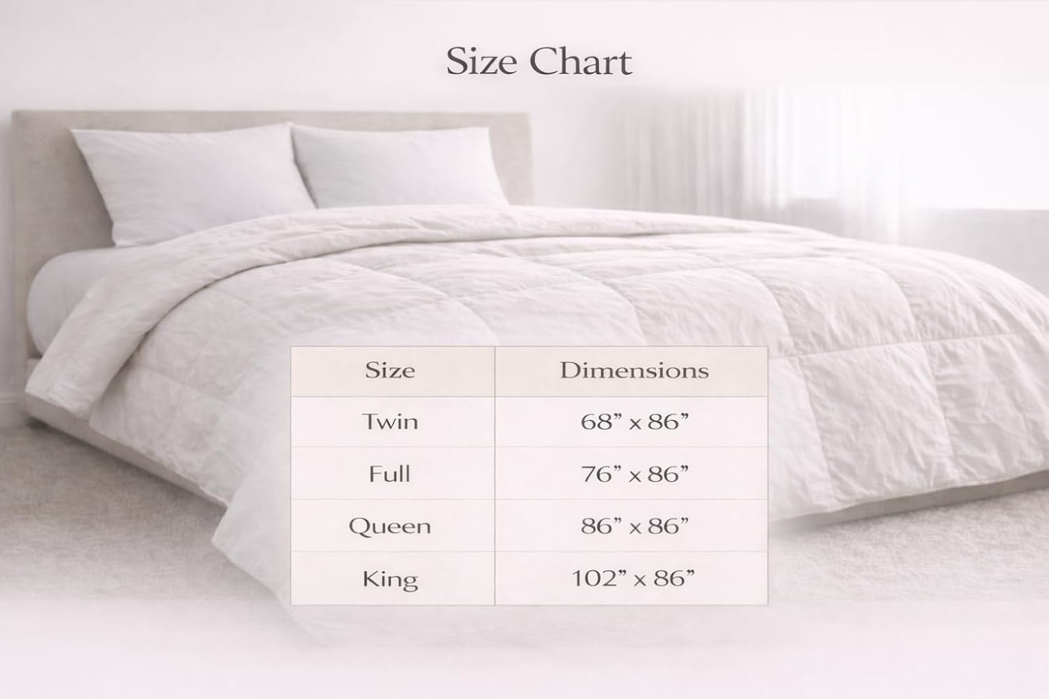 Continental Bedding Wool and Down Blend Comforter All Season Duvet Insert 300 Thread Count 100% Cotton Cover