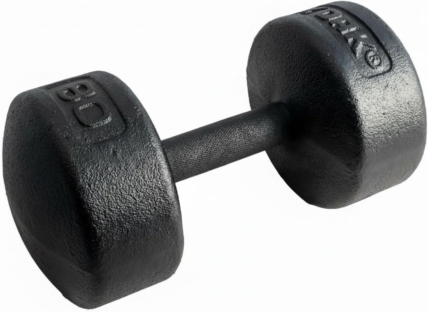 Legacy Solid Round Dumbbell Black – Heavy Duty Cast Iron Hand Weight with Knurled Ergonomic Grip for Strength Training, Muscle Toning, Home Gym Workout – 5 lb to 150 lb In Single & Pair