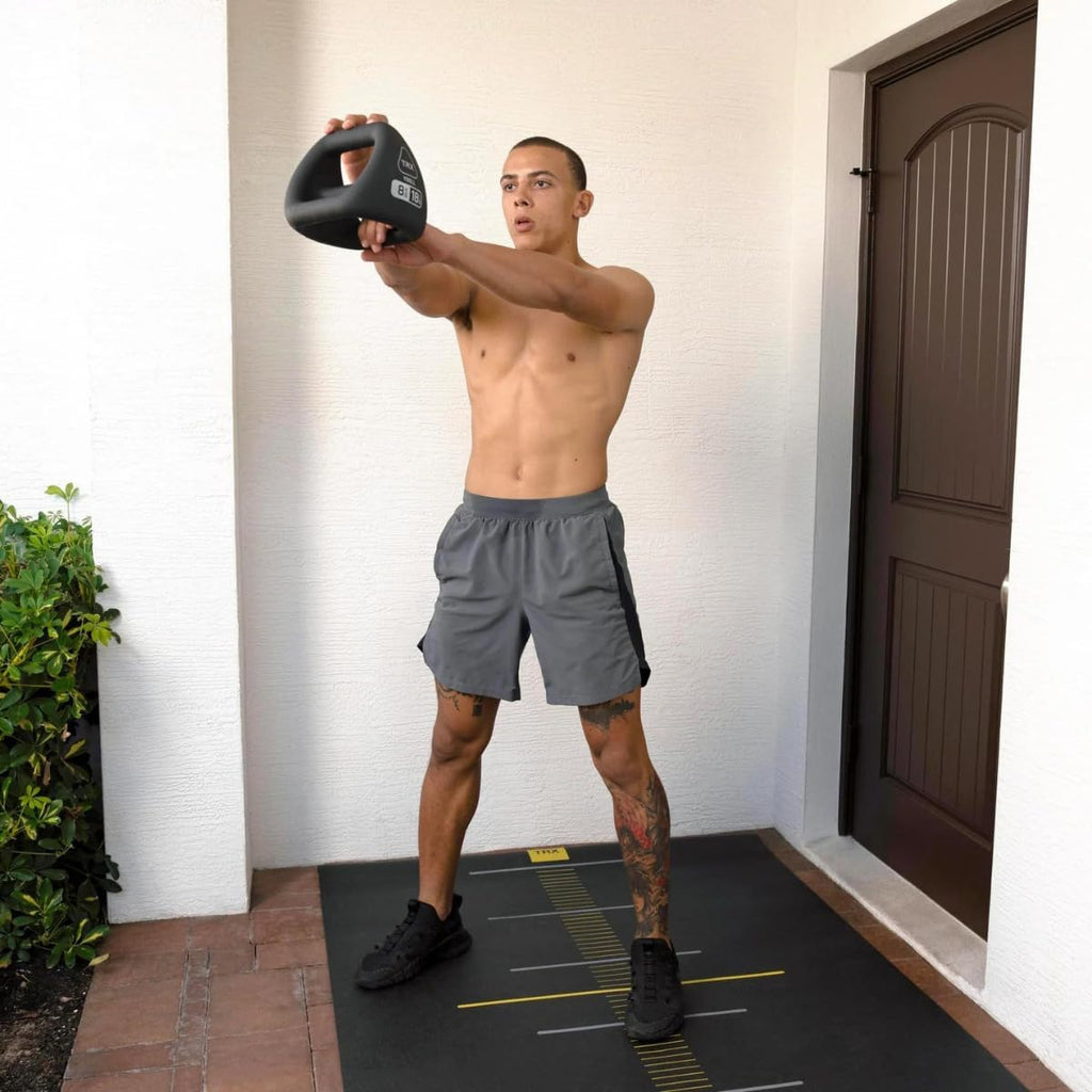 TRX YBell Neo Series 3-in-1 Kettlebell, Dumbbell and Push Up Bar Workout Equipment | Commercial Grade Neoprene Coated Surface | Perfect for Strength Training & Conditioning Workouts | Bundle