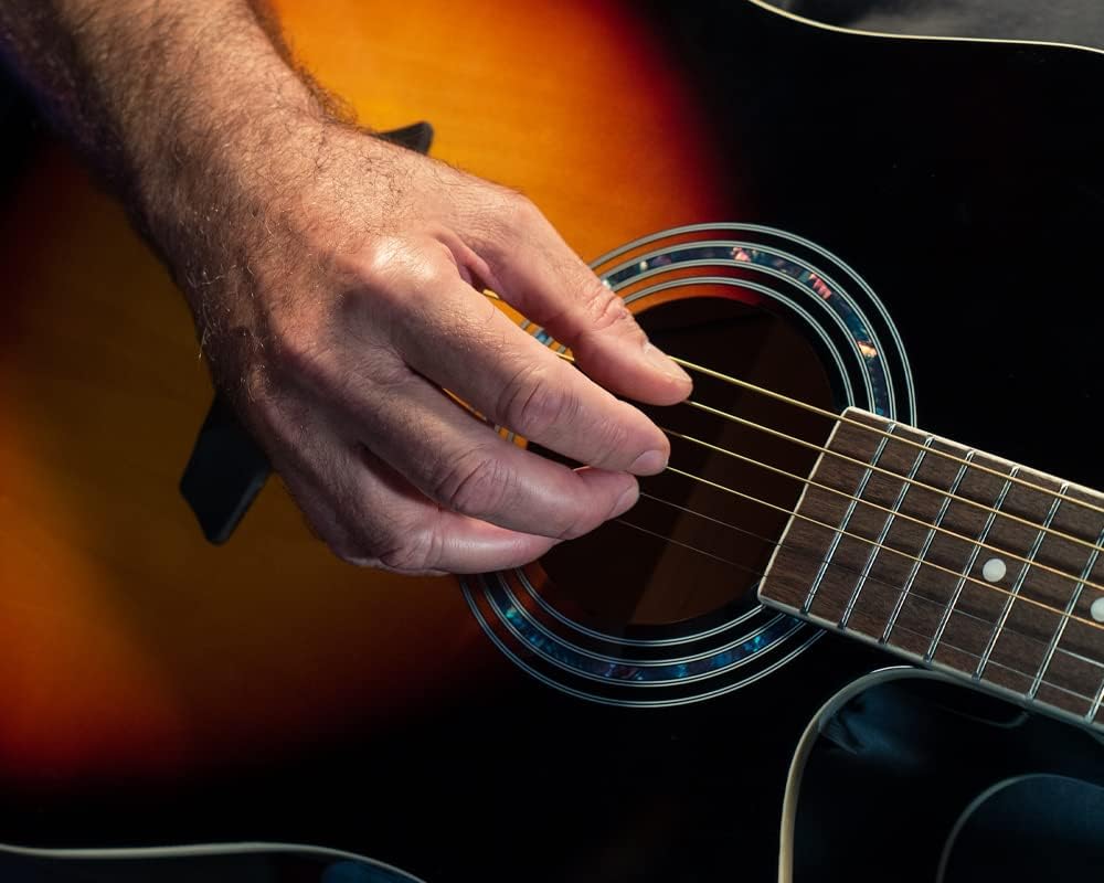 Washburn Vintage Series 6 String Acoustic-Electric Guitar, Right, Tobacco Sunburst (WA90CEVSB)