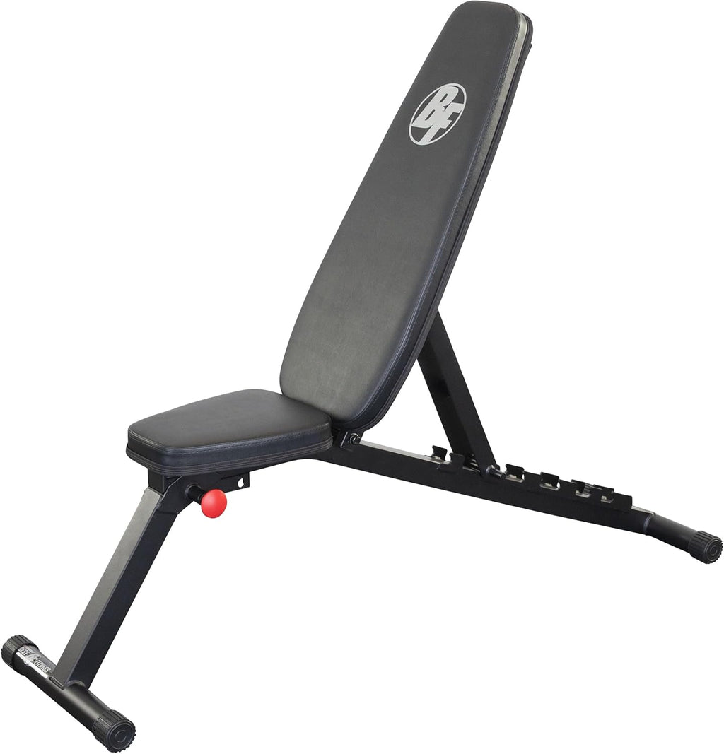 Best Fitness Folding Weight Bench (BFFID25) for Barbell and Dumbbell Exercises, Strength Training Home Gym Equipment, Incline & Decline Workouts