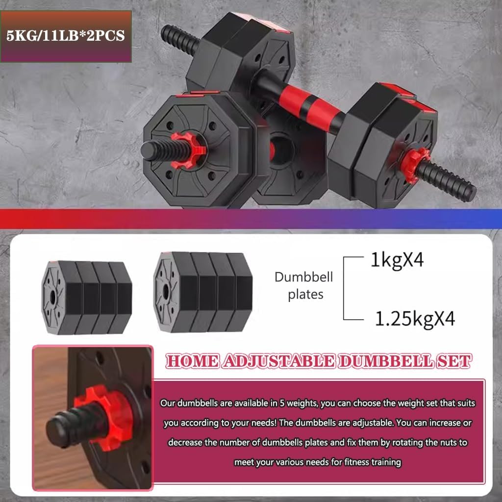 Adjustable Dumbbell Set Home Fitness Adjustable Weight For Men And Women, Office Strength Free Weights Set, Gym Equipment