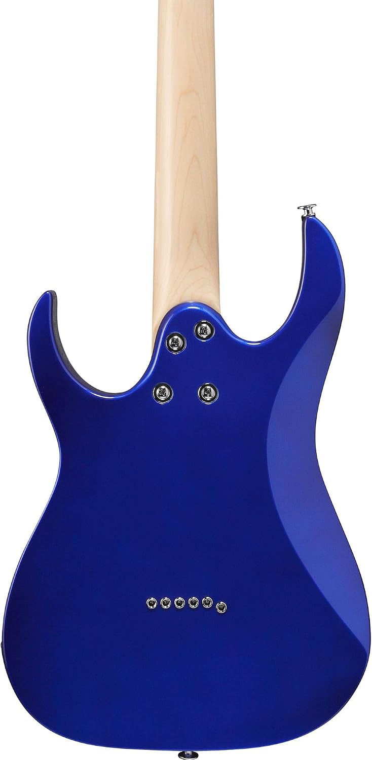 Ibanez GRGM21M RG Gio miKro Short-Scale Electric Guitar - Jewel Blue Bundle with Gig Bag, Tuner, Strap, Instrument Cable, Austin Bazaar Instructional DVD, and Polishing Cloth