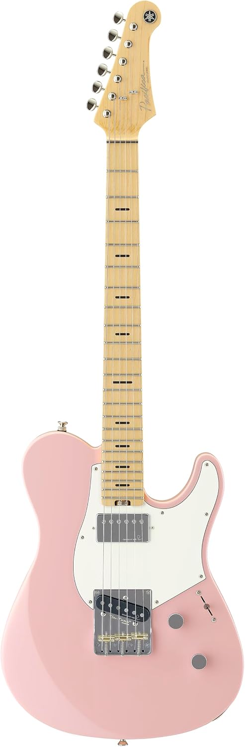 Pacifica SC Professional Electric Guitar with Maple Fingerboard, Ash Pink with Hard Case