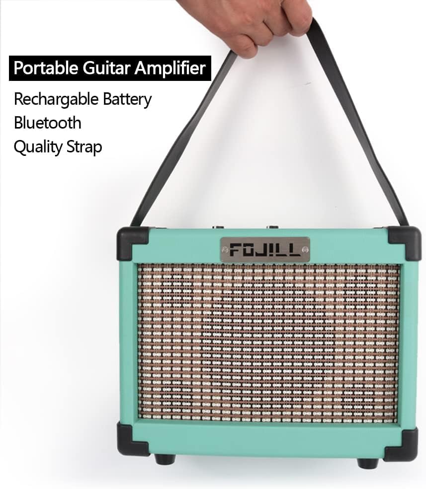 Fojill HSS Pickup 39 Inch Full Size Electric Guitar Kit Set Beginner Starter Combo Package Bundle 10W Battery Power Bluetooth Amplifier Amp Bag,Picks, Cable, Strap, Extra Strings