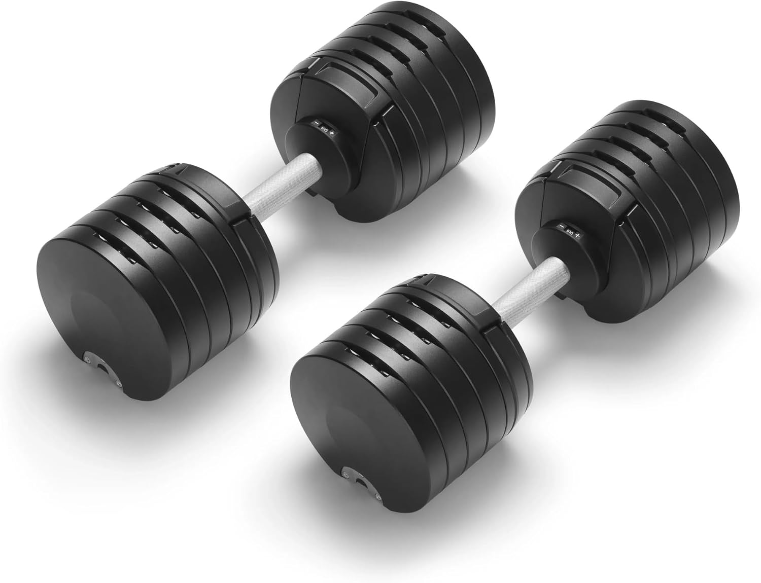SMRTFT NUOBELL Adjustable Dumbbells 5–100 lb Set | Original NUOBELL | 26 Weights in 1 for Home Gym Strength Training | Steel-Knurled Handle | Space-Saving Dumbbell Set of 2 | 2-Year Warranty