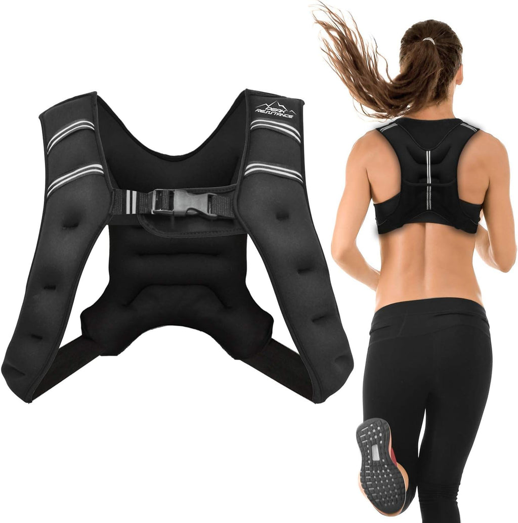 'Aduro Sport Weighted Vest Workout Equipment, 4lbs/6lbs/12lbs/20lbs/25lbs/30lbs Body Weight Vest for Men, Women, Kids'