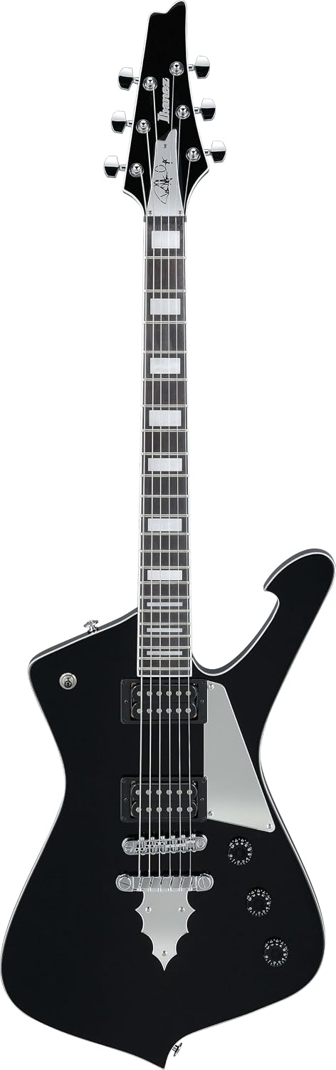 Ibanez PS60 Paul Stanley Electric Guitar - Black Bundle with Gig Bag, Tuner, Instrument Cable, Picks, Austin Bazaar Instructional DVD, and Polishing Cloth