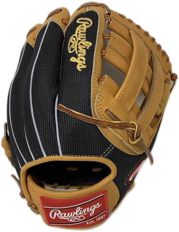 Rawlings Heart of The Hide 12 Inch H Web Utility Baseball Glove Deco Mesh Backing Right Hand Throw