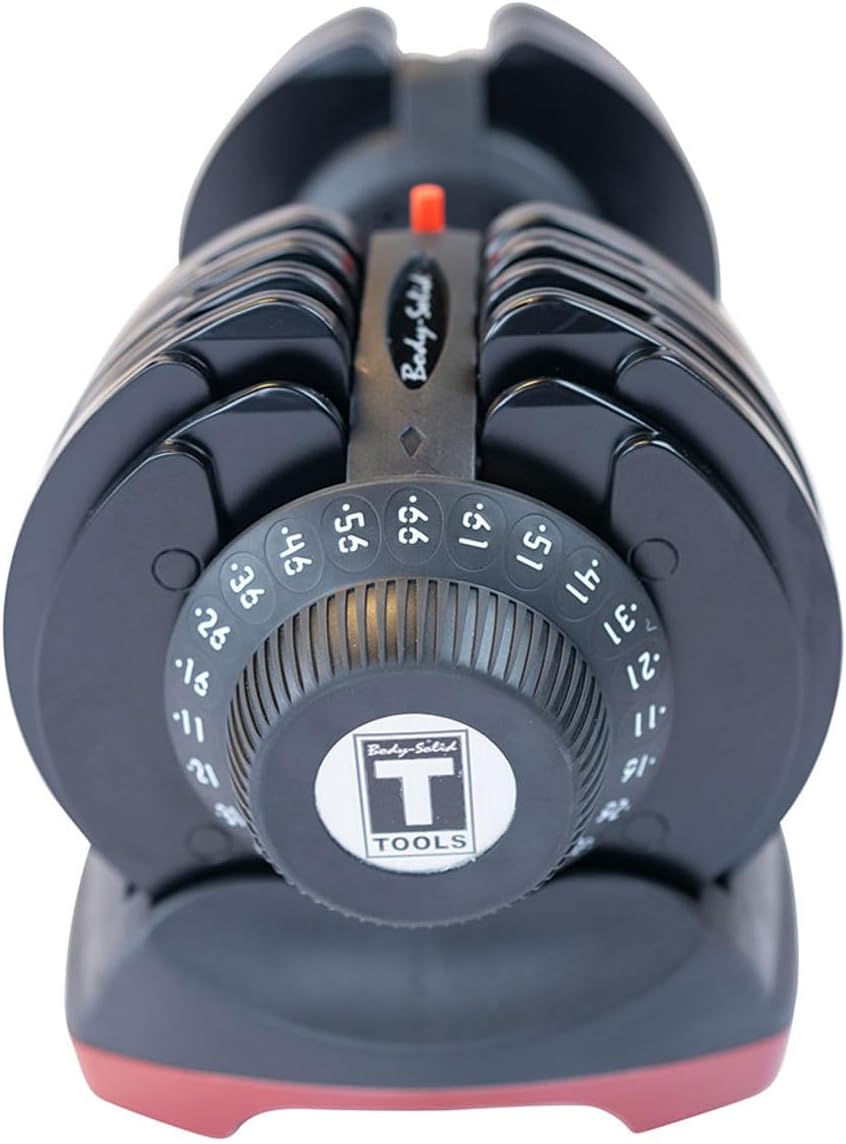 Body-Solid Tools Adjustable Dumbbell Set, 11 lb. to 66 lb.