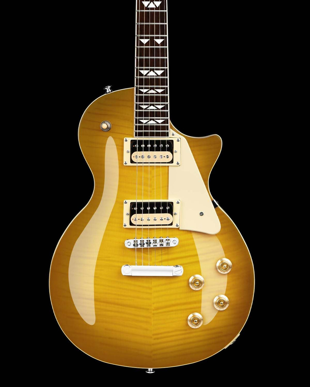 WestCreek Underdog Solid Body Electric Guitar, Mahogany Body, Maple Neck, Rosewood Fretboard, Rounded End Frets, Bone Nut, 22 Frets (LemonBurst)