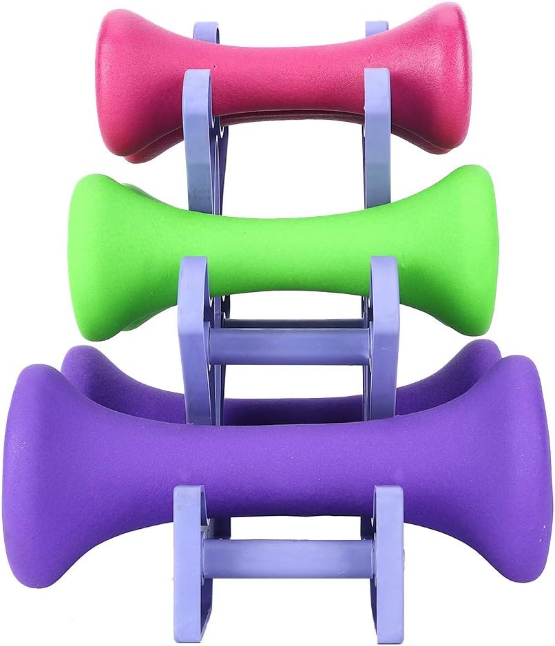 GOTOTOP 24Kg Dumbbell Set Dumbbells, 20lb Hand Fitness Weights Set Home Gym Exercise Weights Weight Lifting Dumbbell Set Fitness Weights with Holder Rack, 2lb 3lb 5lb Pair Set Active Shorts