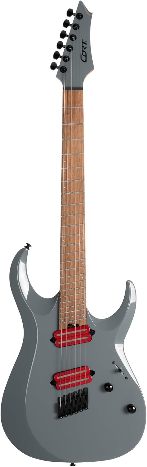 Cort X700 Mutility II Multi-Scale Solid Body Electric Guitar, Tactical Gray (MUTILITYII-TTG)