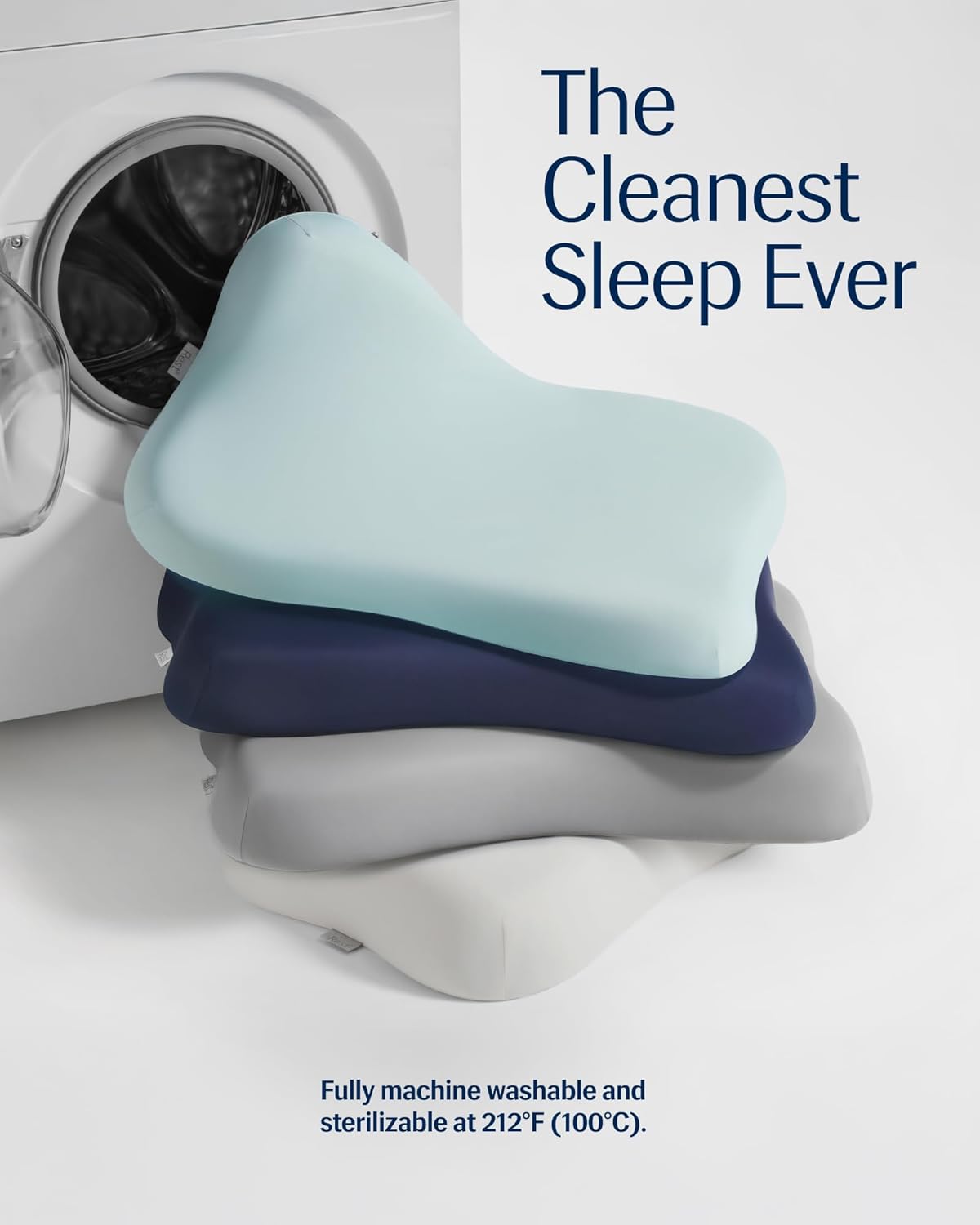 REST® Evercool® Cooling Pillow, Set of 2, Instant Cool-to-Touch Shell Fabric & Breathable Silicone Sponge Core for All-Night Temperature Regulation & Ergonomic Support, Low Height, Arctic White