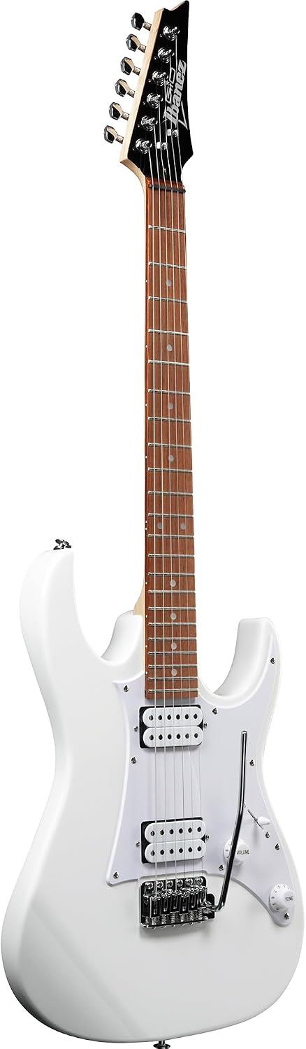 Ibanez GRX20W RG Gio Electric Guitar - White Bundle with Amplifier, Gig Bag, Tuner, Instrument Cable, Picks, Austin Bazaar Instructional DVD, and Polishing Cloth