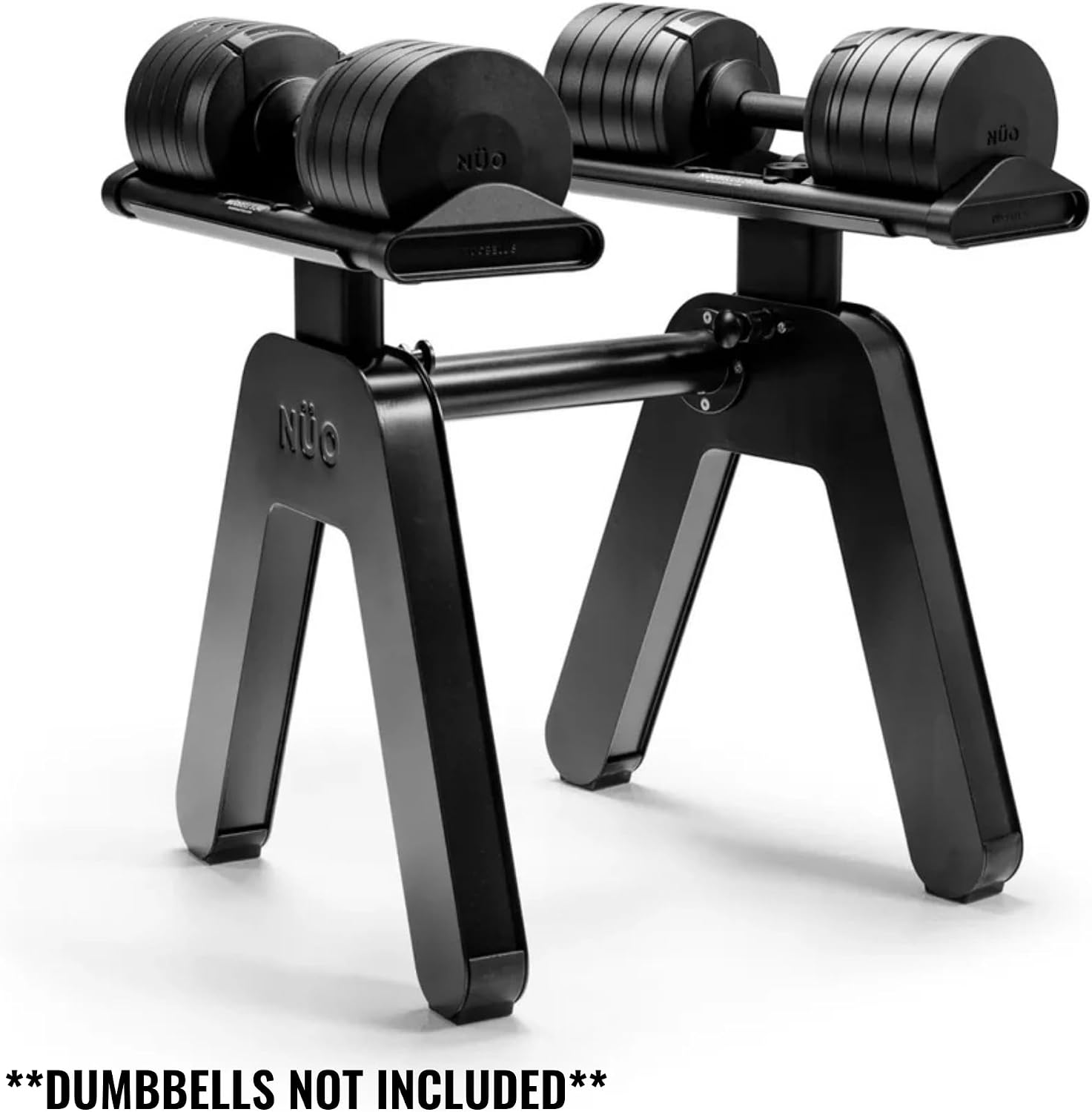 SMRTFT NUOBELL Adjustable Dumbbells 5–100 lb Set | Original NUOBELL | 26 Weights in 1 for Home Gym Strength Training | Steel-Knurled Handle | Space-Saving Dumbbell Set of 2 | 2-Year Warranty