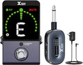Xvive P58 Wireless Guitar Pedal System 5.8GHz Wireless Guitar Transmitter and Chromatic tuner Pedal Receiver for Active or Passive Pickup Bass Guitar Piezo-Electric Acoustic Guitar