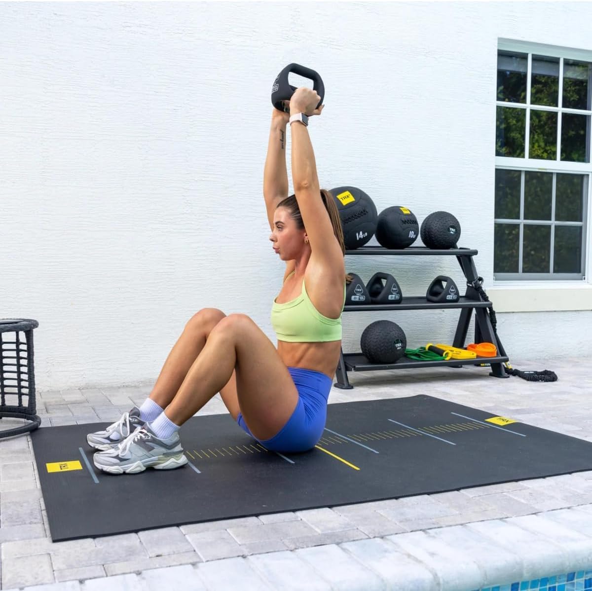 TRX YBell Neo Series 3-in-1 Kettlebell, Dumbbell and Push Up Bar Workout Equipment | Commercial Grade Neoprene Coated Surface | Perfect for Strength Training & Conditioning Workouts | Bundle