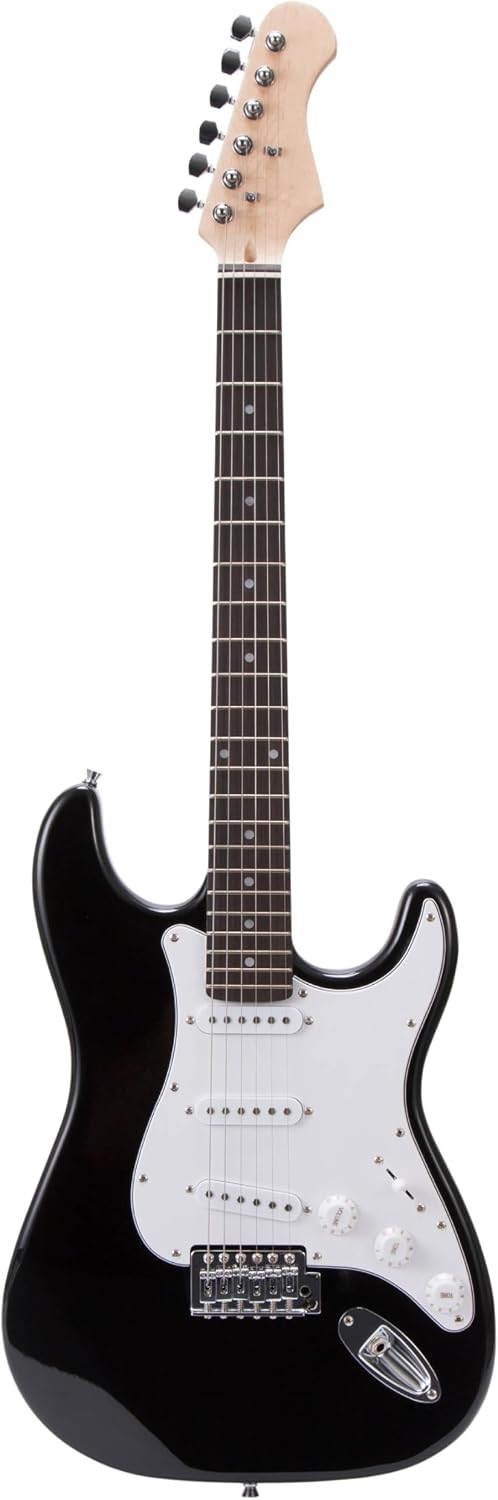RockJam Electric Guitar Kit with 10-Watt Amp, Gig Bag, Picks, Spare Strings & Lessons