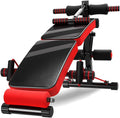 Sit-up Bench Crunch Board Multi-Function Exercise Fitness Workout Folding Kicking Fitness Equipment Dumbbell Bench (Red)