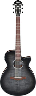 Ibanez AEG70 Acoustic-Electric Guitar - Transparent Charcoal Burst High Gloss