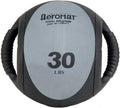 AEROMAT Dual Grip Power Medicine Balls for Abdominal Training and Rotational Movements - 9' Diameter - Weights Color-Coded