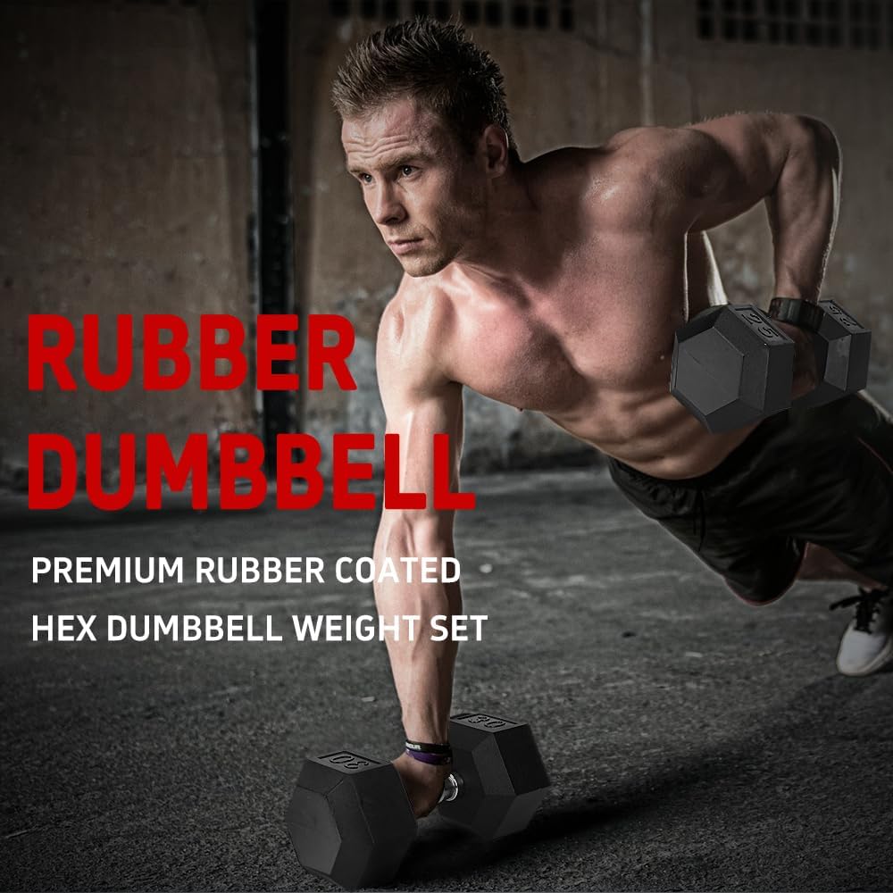 JHshop 20LB (2piece) Dumbbell Weights for Exercises,Strength Training Equipment,Solid Cast Iron Dumbbell Weight,Dumbbell Weight Set for Home Gym or Professional Gym