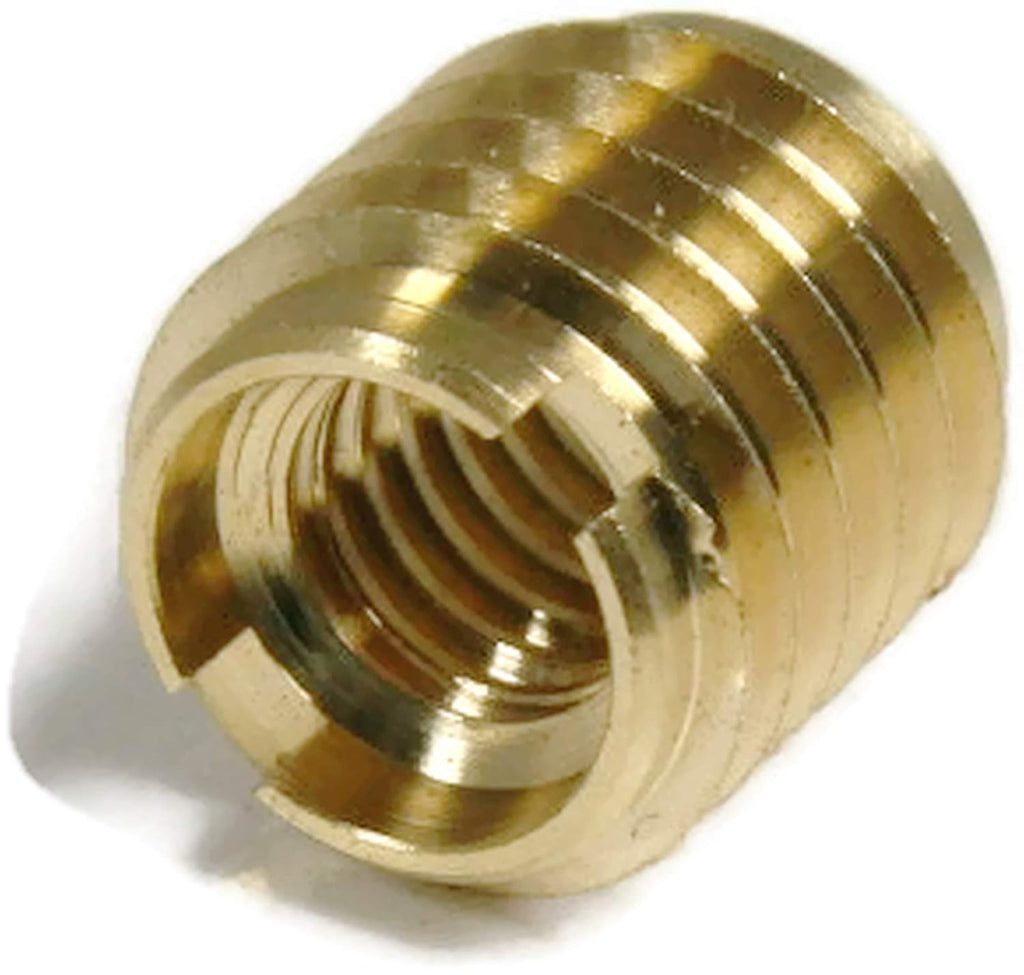Brass Thread Inserts for Wood - Threaded Inserts 3/8'-24 x .625 Qty 100