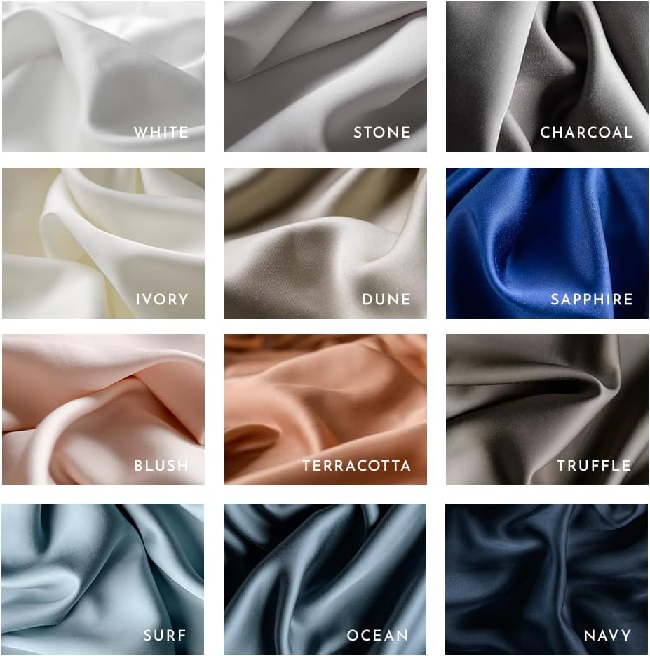 LUXOME Luxury Sheet Set | 100% Rayon (Viscose) from Bamboo | California King - Ocean | Deep Pockets | 4-Piece Set (Fitted, Flat, 2 Pillowcases)