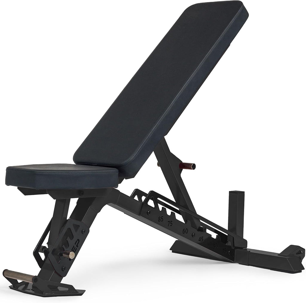 Rep Nighthawk Adjustable Weight Bench | Home Gym Incline Decline Flat Workout Bench | Heavy Duty Fitness and Strength Training Equipment | Foldable Space Saving Design