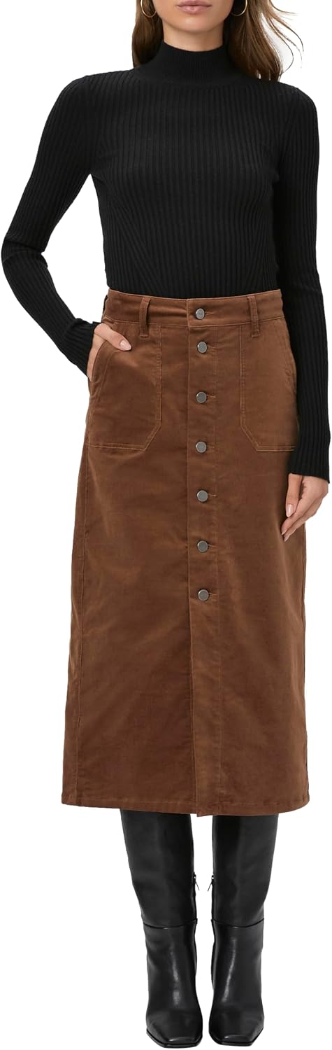 Paige Womens Meadow Midi Skirt