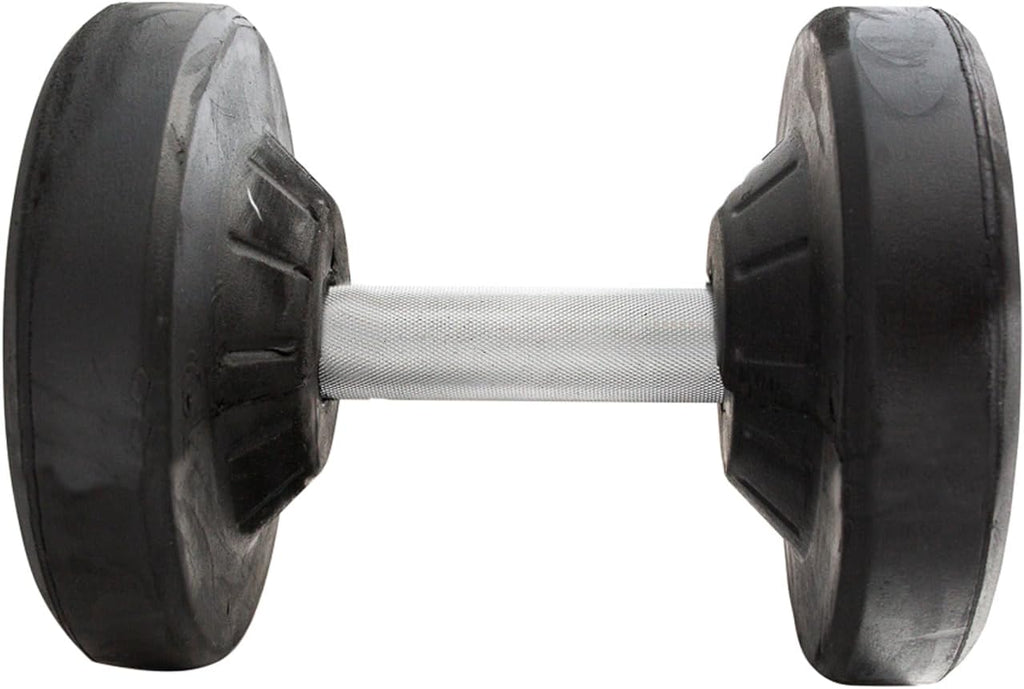 Pro Style Dumbbell – Includes 2 Pairs (Total 4 Dumbbells of 20lb each)- 30mm Knurled Chrome Handles, Rubber Coated Solid Steel Core for Home & Gym Training