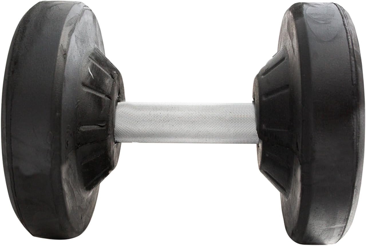 Pro Style Dumbbell – Includes 2 Pairs (Total 4 Dumbbells of 25lb each)- 30mm Knurled Chrome Handles, Rubber Coated Solid Steel Core for Home & Gym Training