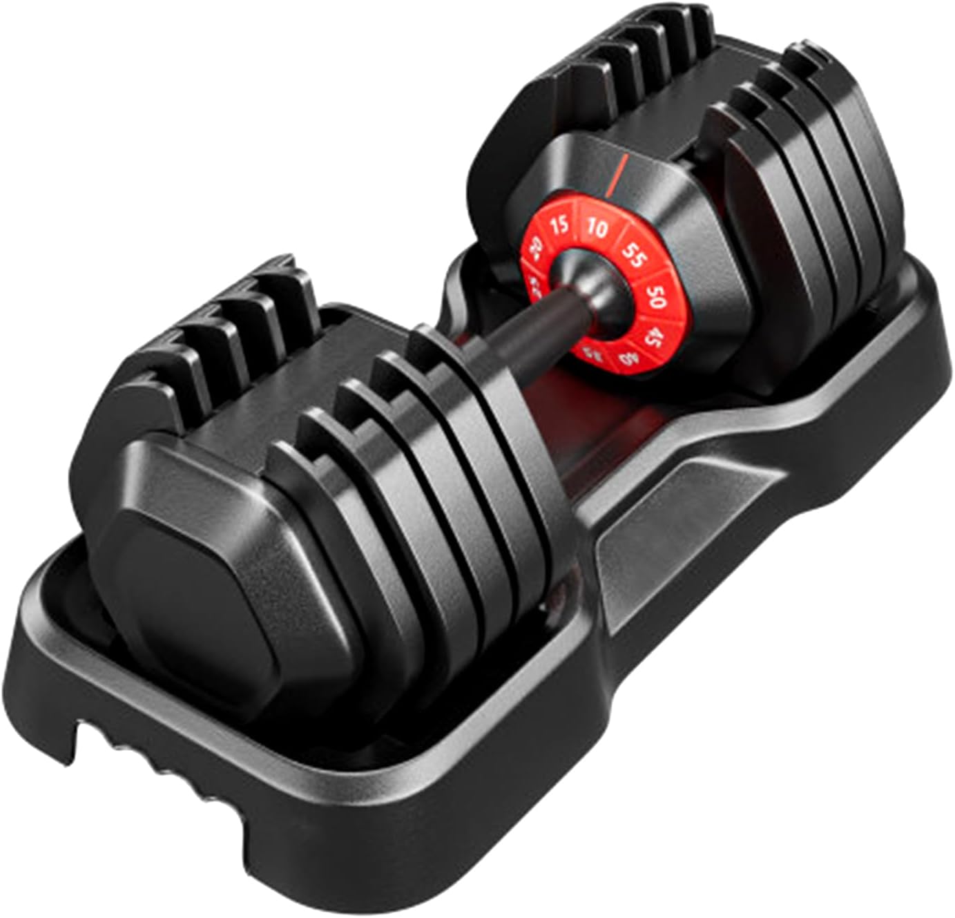 Keppi Adjustable Dumbbells Set, 10-55 Lb Dumbbells with Anti-Slip Metal Handle for Exercise|Fitness,Fast Adjust Weight for Whole Exercise Need