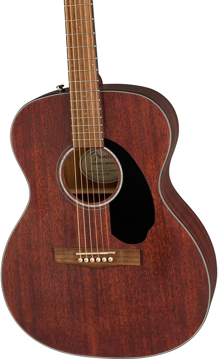 Fender CC-60S All-Mahogany Concert Acoustic Guitar, Natural