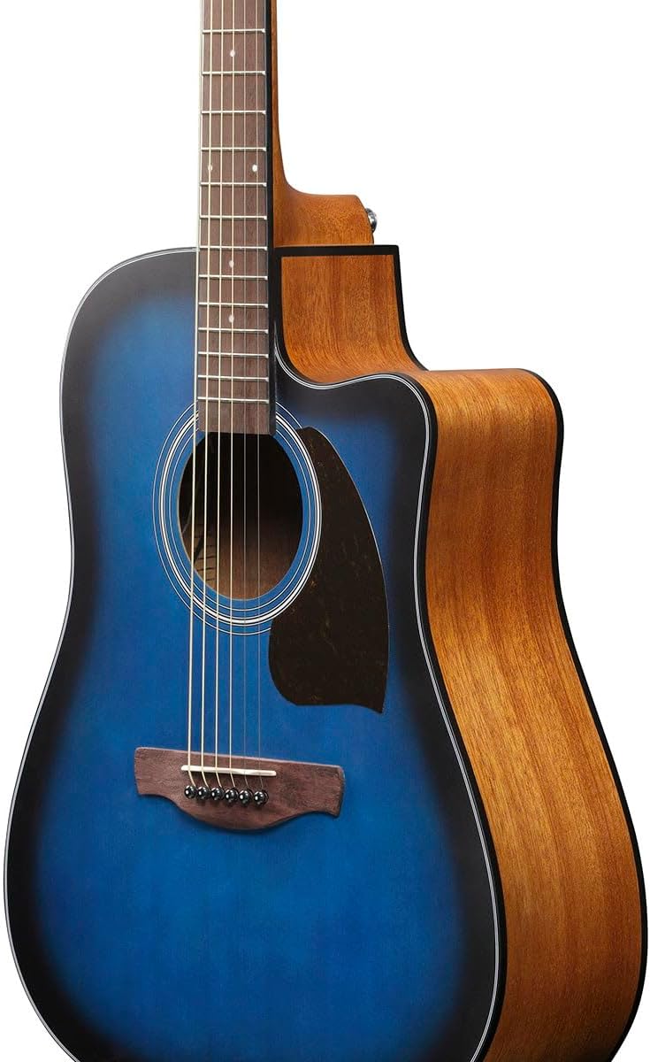Ibanez PF50CE Acoustic-electric Guitar - Open-pore Trans Blue Sunburst