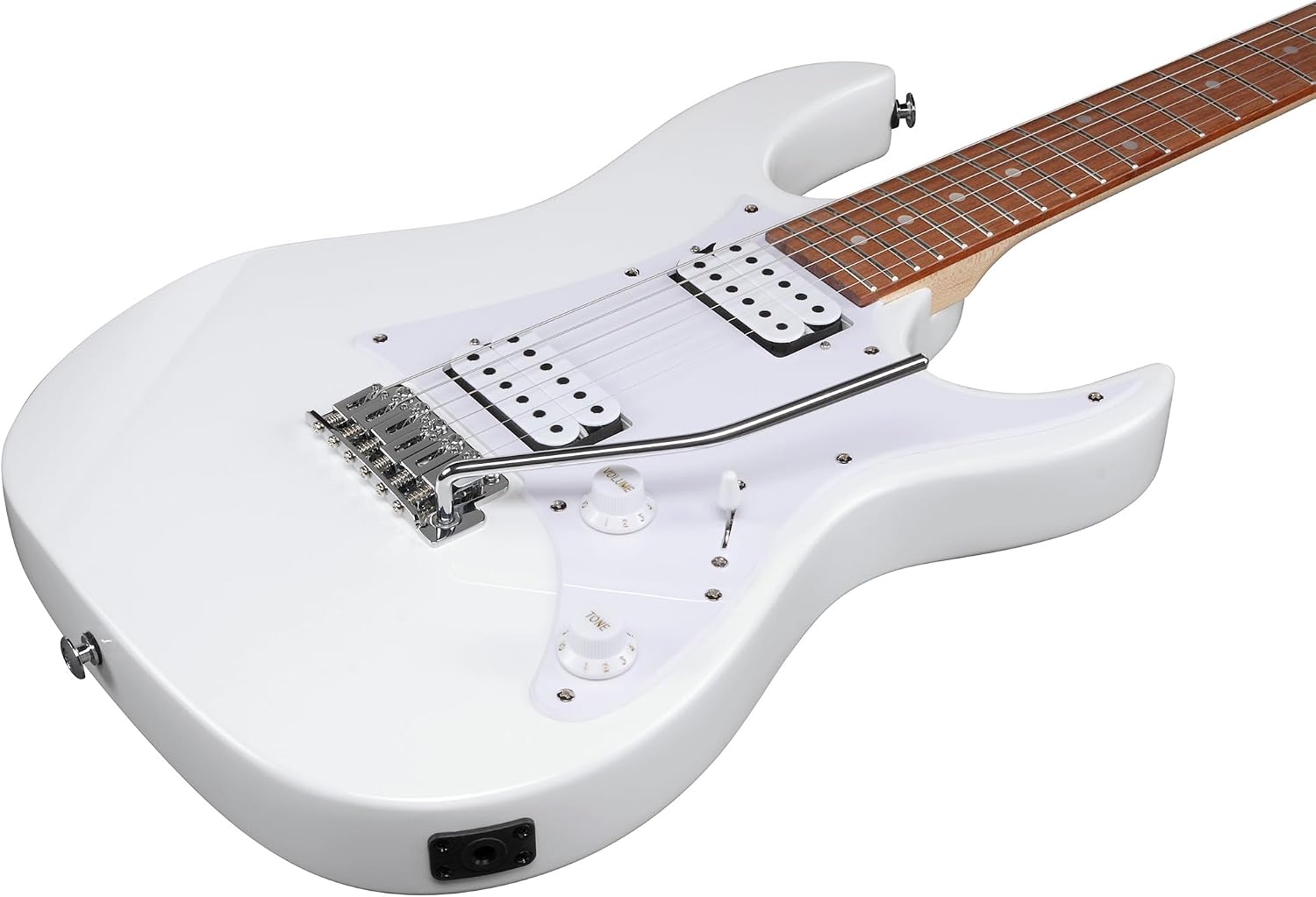 Ibanez GRX20W RG Gio Electric Guitar - White Bundle with Amplifier, Gig Bag, Tuner, Instrument Cable, Picks, Austin Bazaar Instructional DVD, and Polishing Cloth