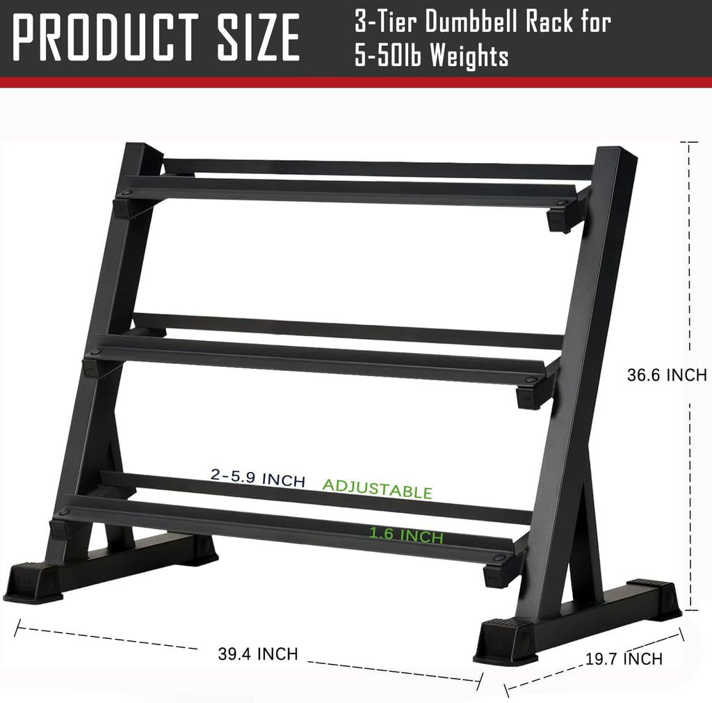 6-10 Pair Iron and Rubber Coated Dumbbell Set 350/450/550 lbs 5-50 lbs Hand Free Weight for Strength Hex Rubber Weights with Vertical Storage Rack Fitness Home Gym Equipment