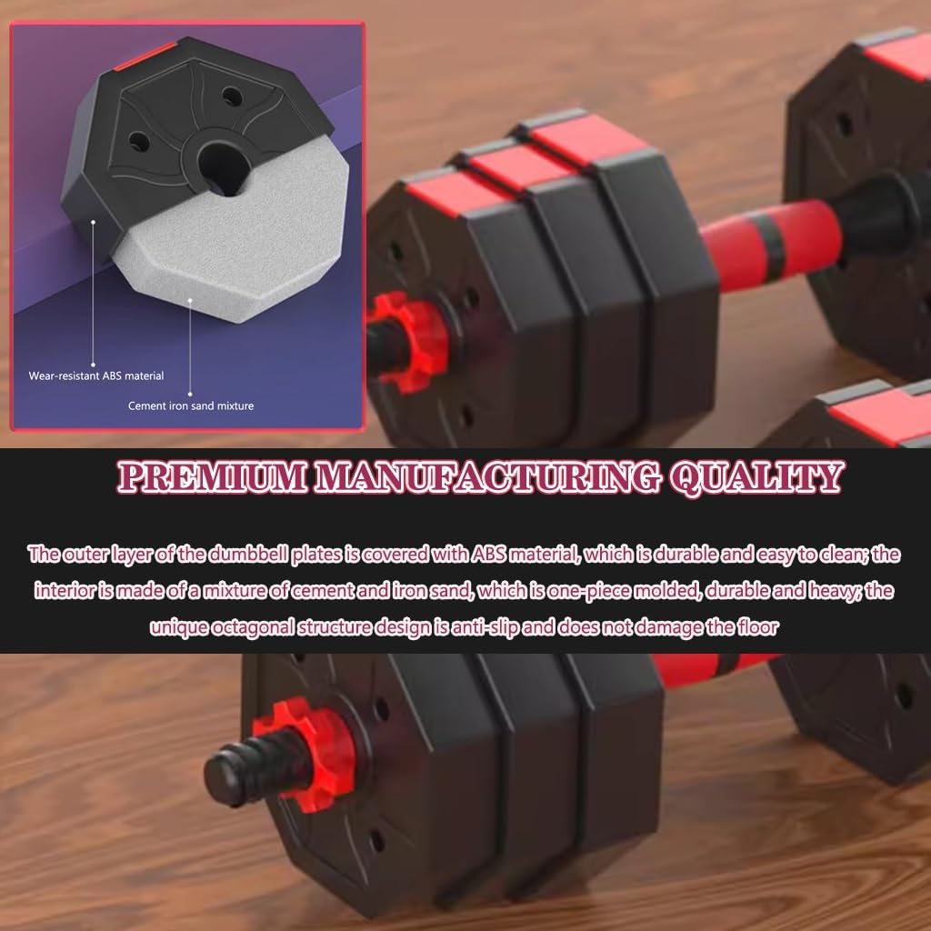 Adjustable Dumbbell Set Home Fitness Adjustable Weight For Men And Women, Office Strength Free Weights Set, Gym Equipment